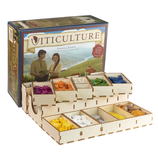 Board Game Insert Organizer Box Viticulture Tuscany Essential Edition - Geek Dice